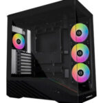 کیس گیمینگ لیان لی Vector V100R Black - تصویر 3