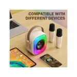 اسپیکر اونیکوما به همراه میکروفون سفید مدل L7 RGB White